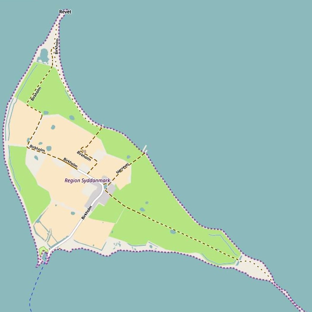 Kort over Birkholm